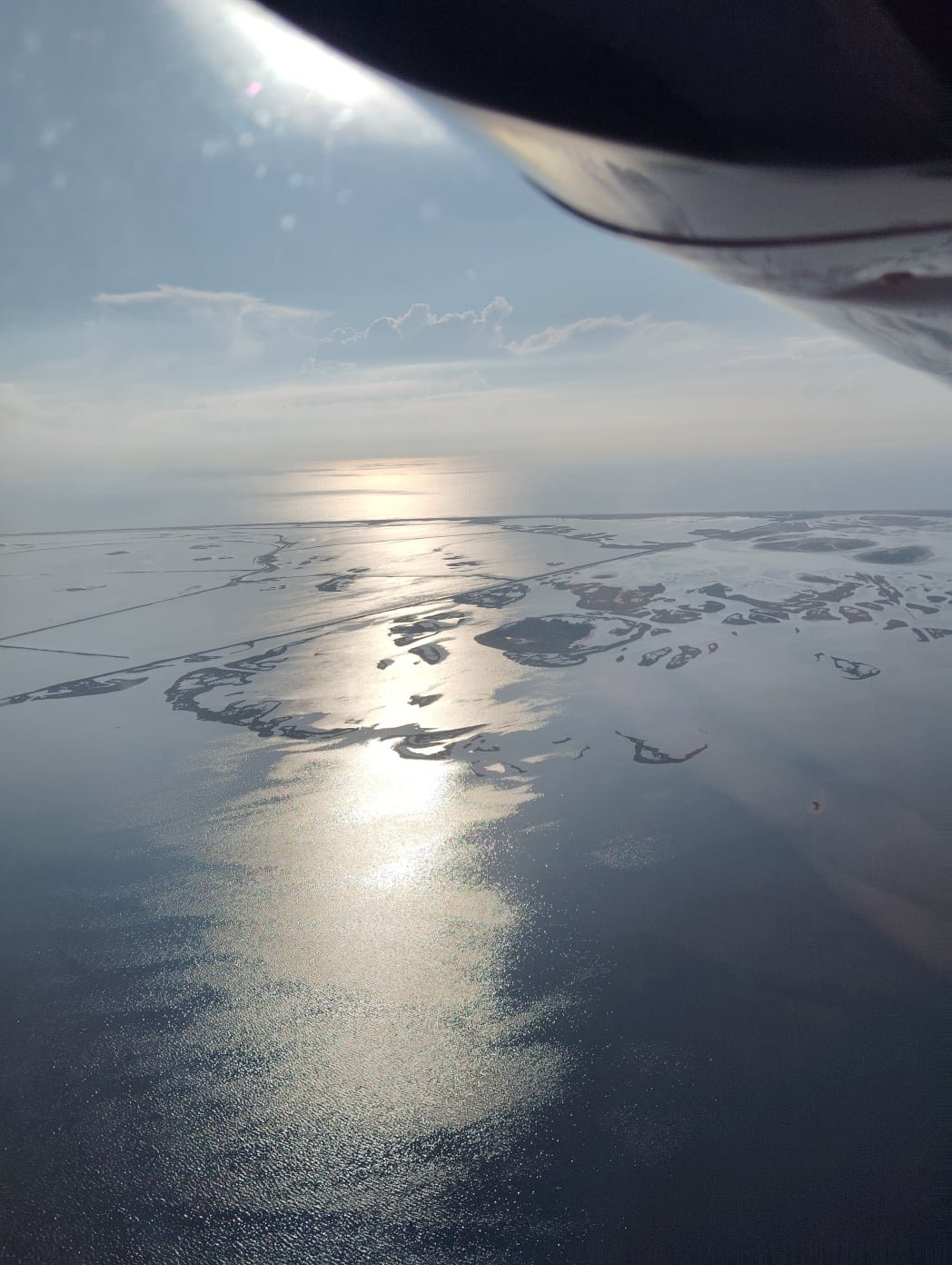 el mar desde la avioneta
